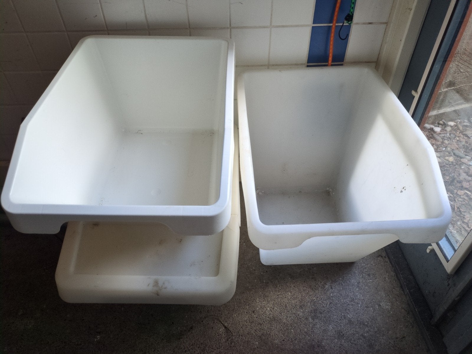 IKEA SORTERA afvalbakken - 3 stuks + 1 deksel, Ophalen of Verzenden, Gebruikt, 5 – 50