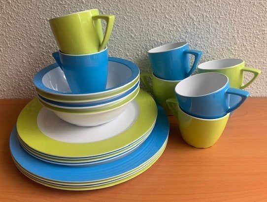 Mepal Rosti Wave: 4 persoons servies, Lochem, Ophalen of Verzenden, Zo goed als nieuw, Mepal