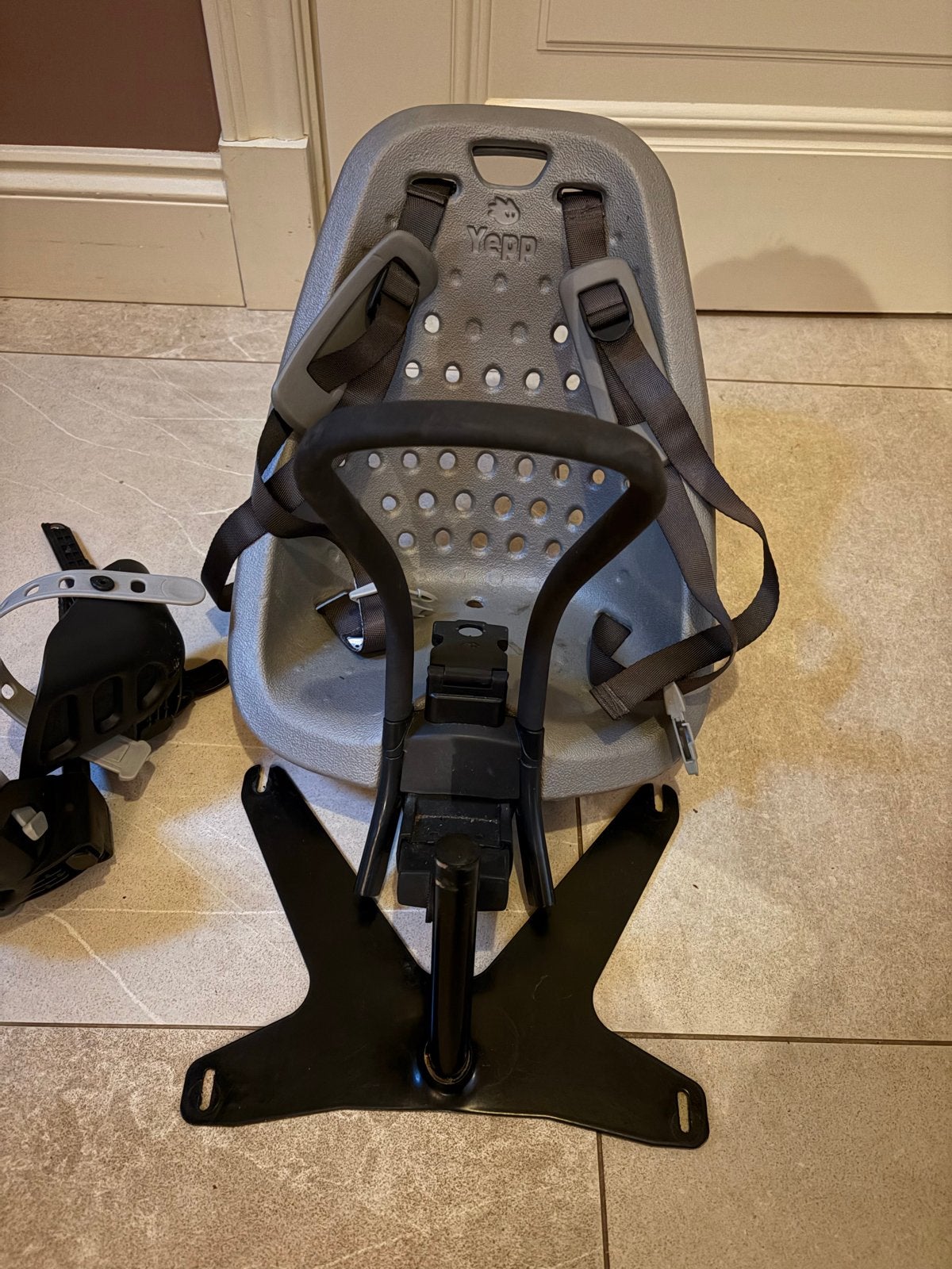 Yepp Mini fietszitje + Urban Arrow adapter, Ophalen, Voorzitje, 0 t/m 13 kg, Gebruikt