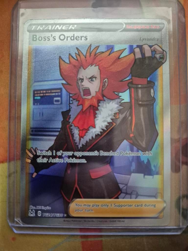 Pokémon TCG: Boss's Orders (Lysandre) Full Art Trainer Kaart, Ophalen of Verzenden, Zo goed als nieuw, Losse kaart, Foil