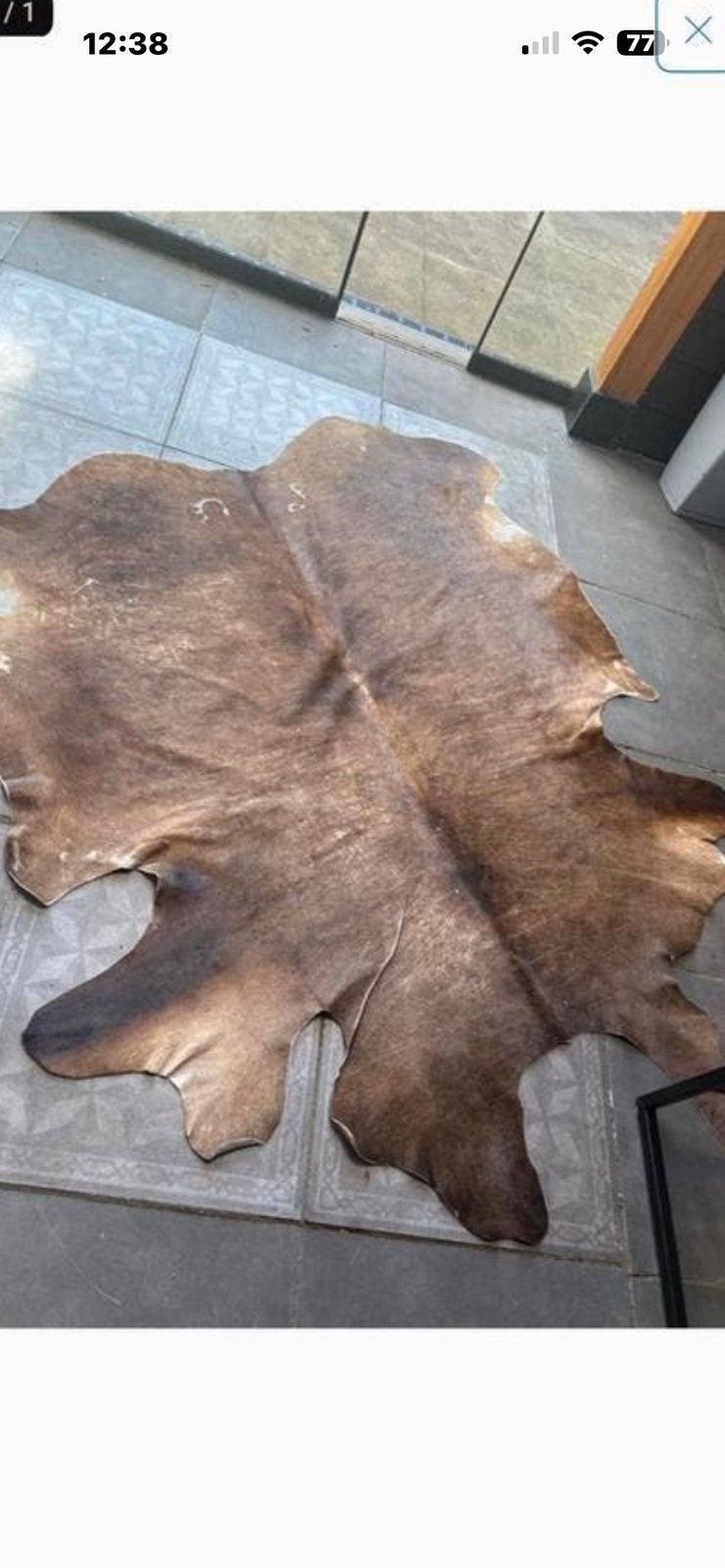 Koeienhuid, Bruin, 150 tot 200 cm, 200 cm of meer, Ophalen of Verzenden