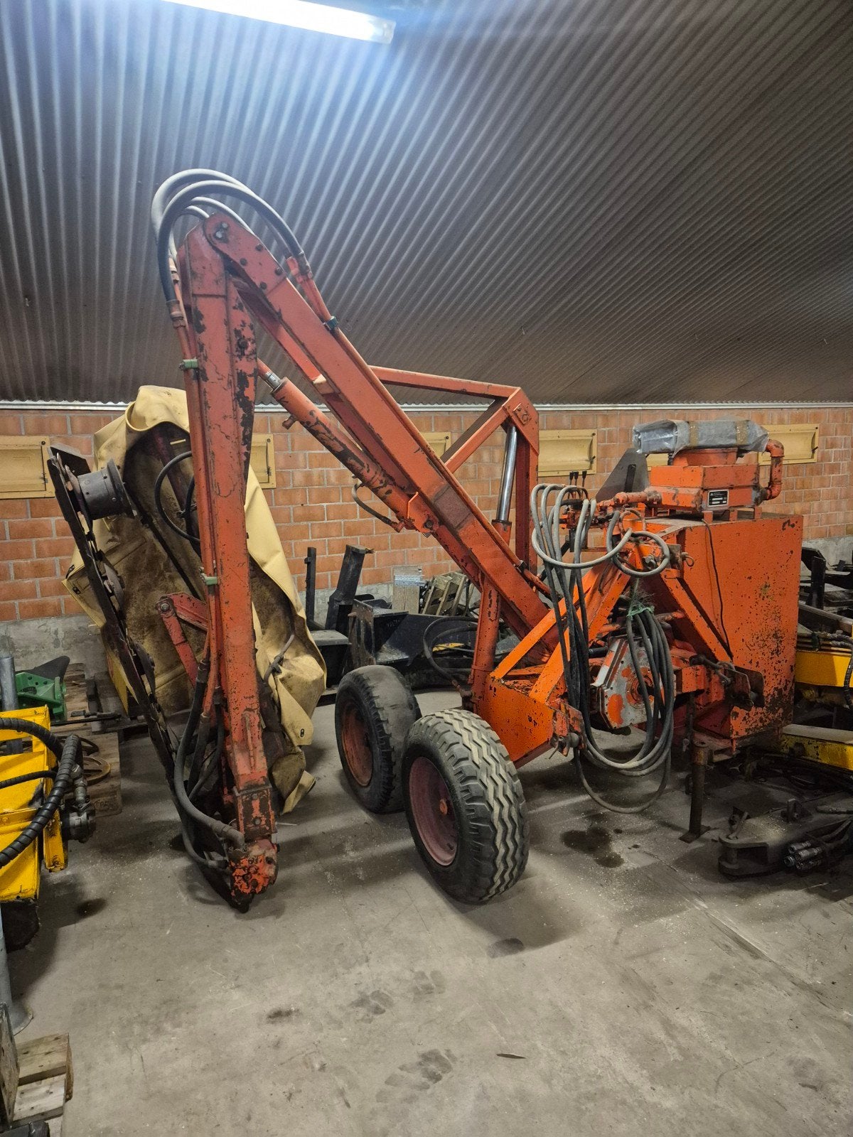 Gebruikte bermmaaier met hydraulische arm, Ophalen of Verzenden, Akkerbouw, Weidebouw