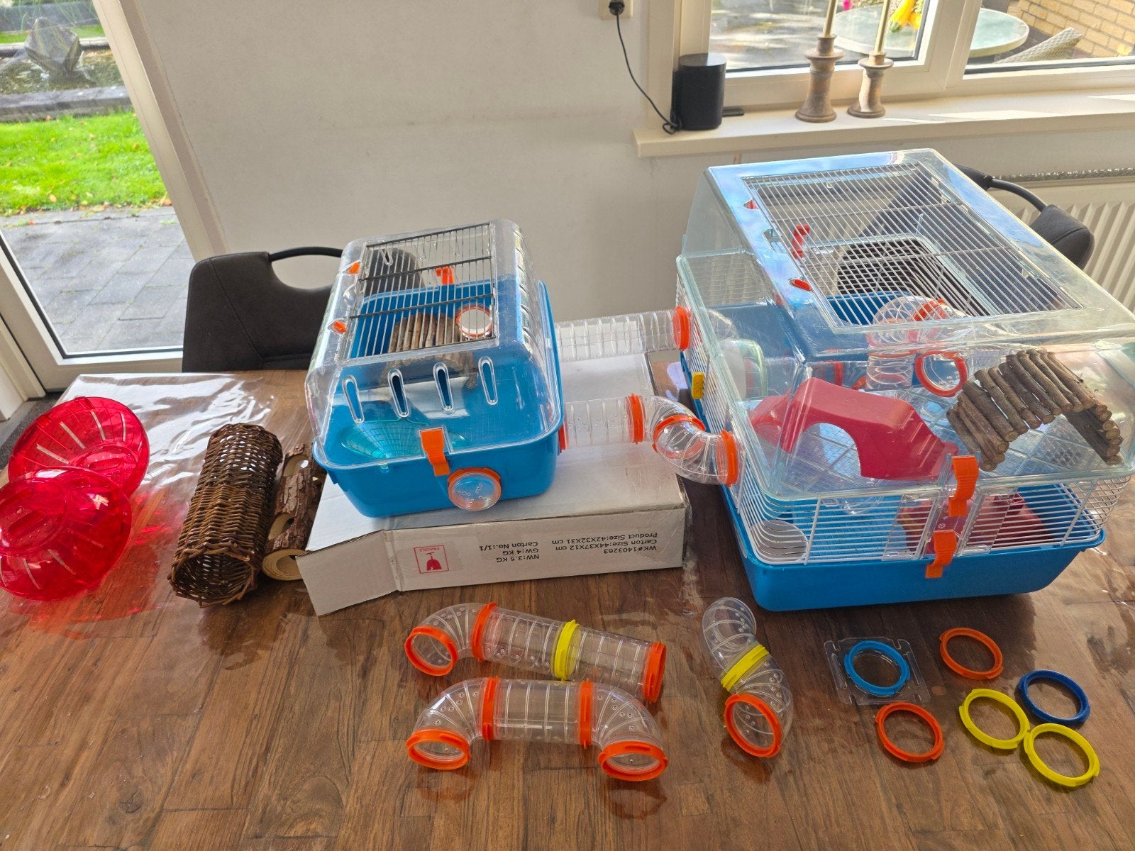 Hamsterkooi Ferplast + veel toebehoren, Dieren en Toebehoren, Ophalen, Gebruikt
