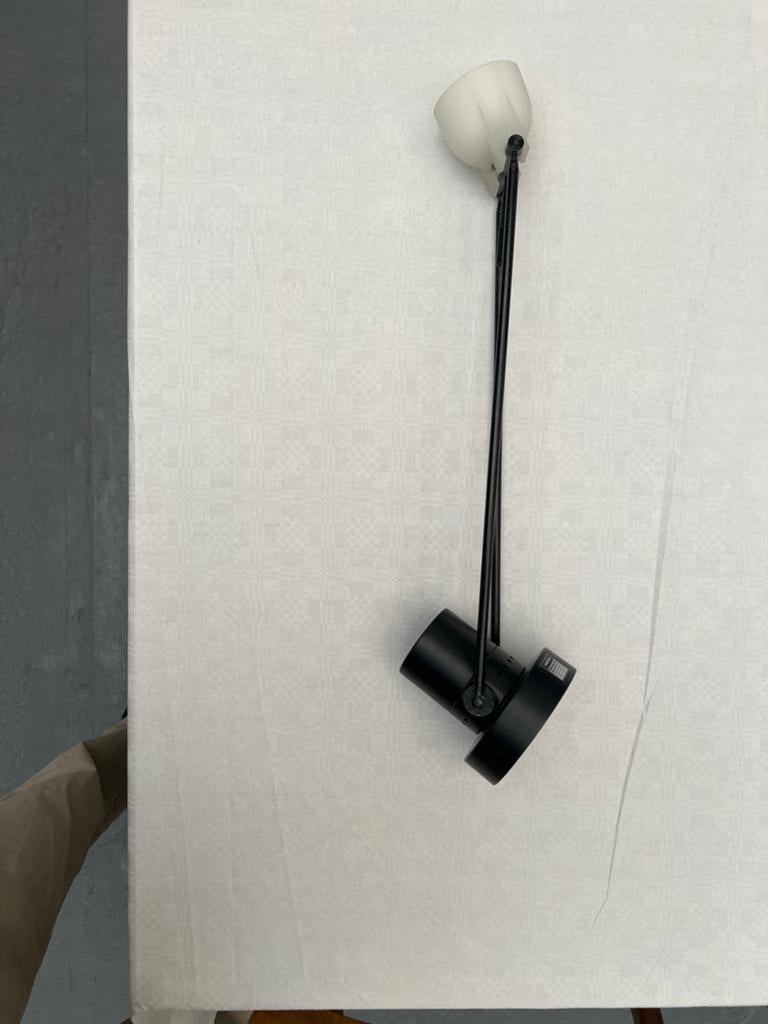 Vintage Pradina telescoop spotlamp - Wit glas, Ophalen, Gebruikt