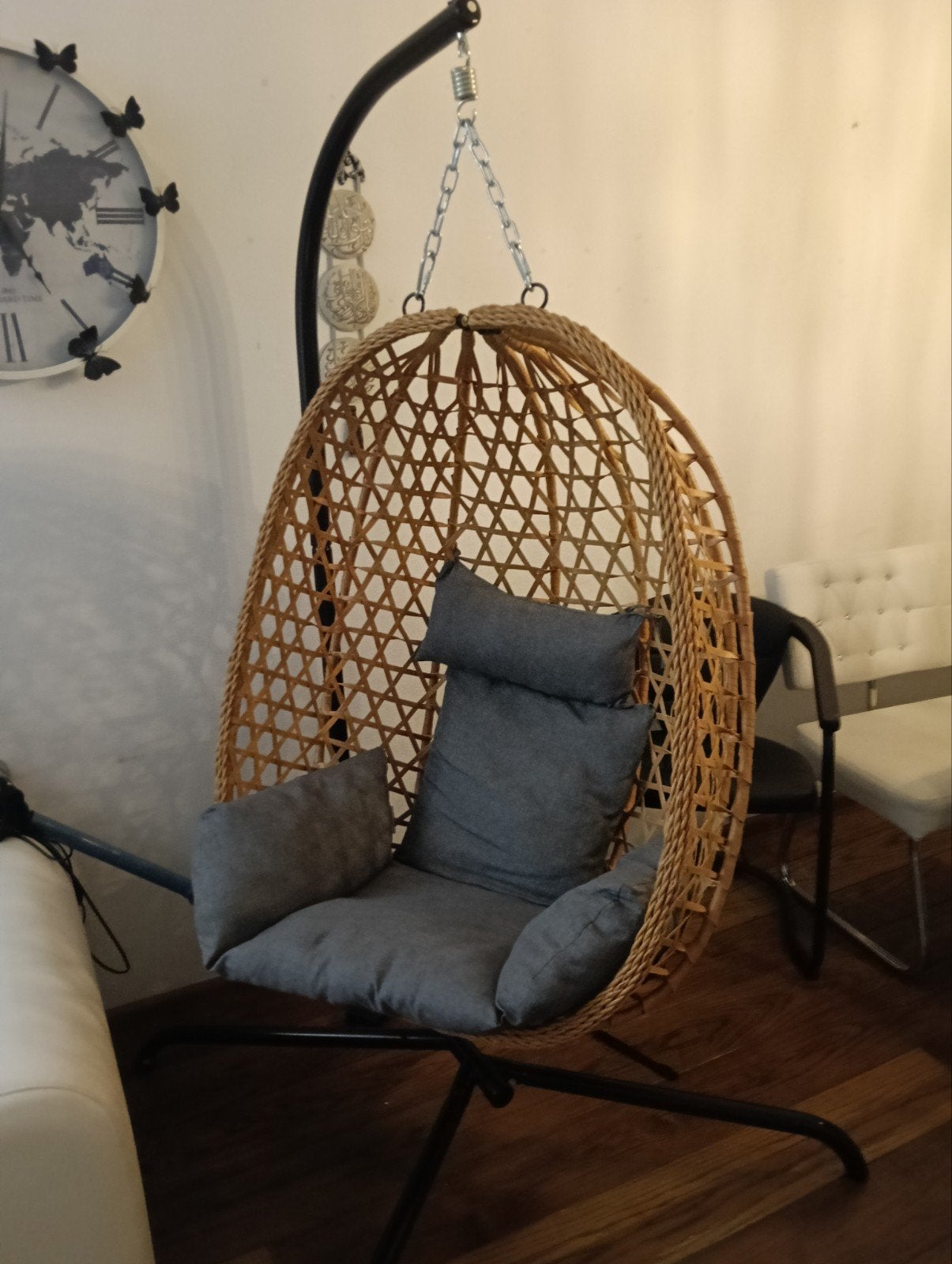 Zo goed als NIEUWE Hangstoel / Egg Chair met Standaard, Ophalen
