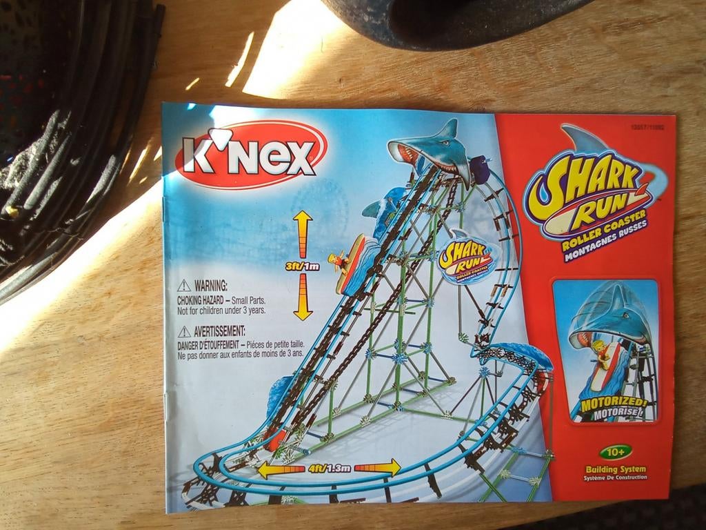 K'nex Shark Run Roller Coaster, Kinderen en Baby's, Ophalen of Verzenden, Zo goed als nieuw, K'nex