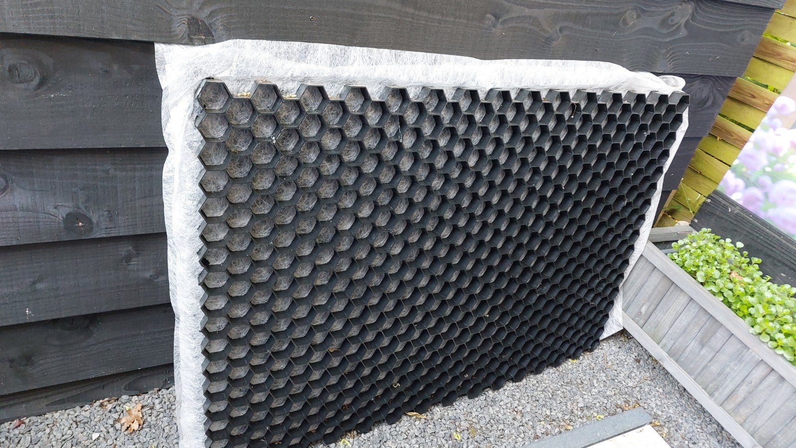 Grindplaten zwart met worteldoek, 120x80x3cm, Ophalen, Nieuw, Overige typen