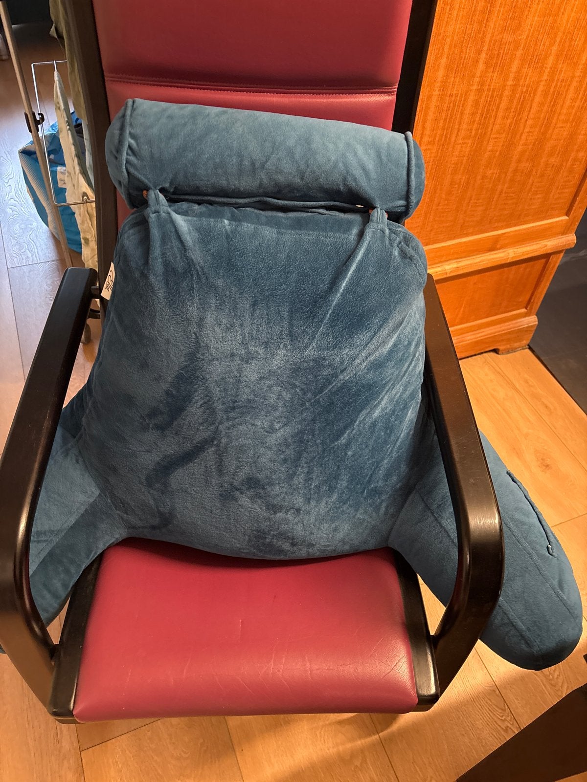 Comfortabel rugkussen met armsteunen- Blauw, Ophalen, Overige merken, Gebruikt, Overige vormen