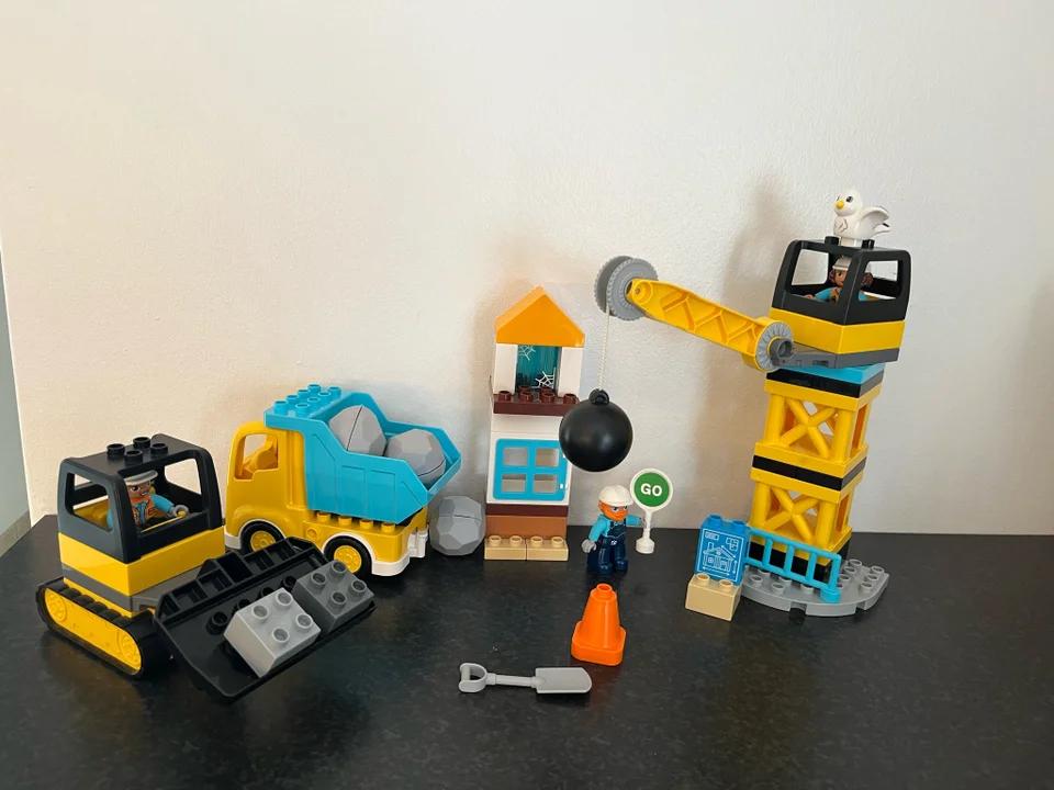 Duplo 10932 - Sloopkogel Kraan, Inclusief minifiguren, Gebruikt, Overige thema's, Ophalen of Verzenden