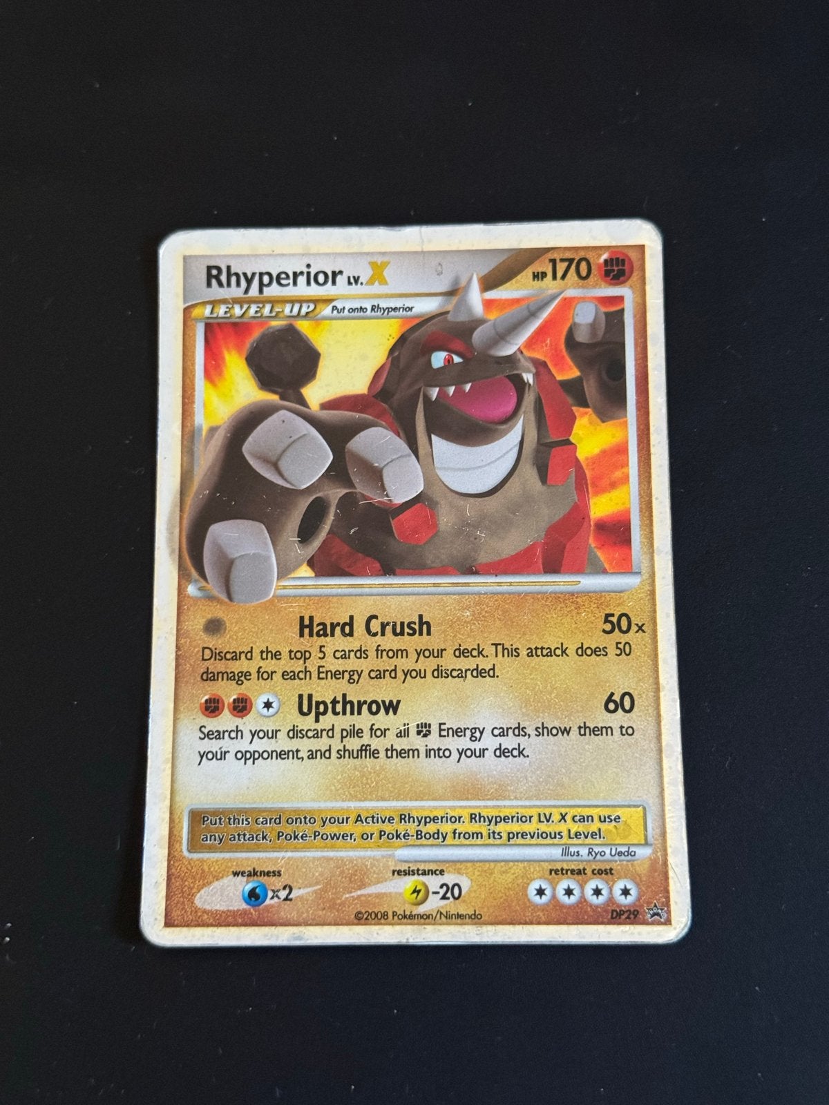 Rhyperior LV.X Pokémon kaart - DP28, Ophalen of Verzenden, Gebruikt, Losse kaart