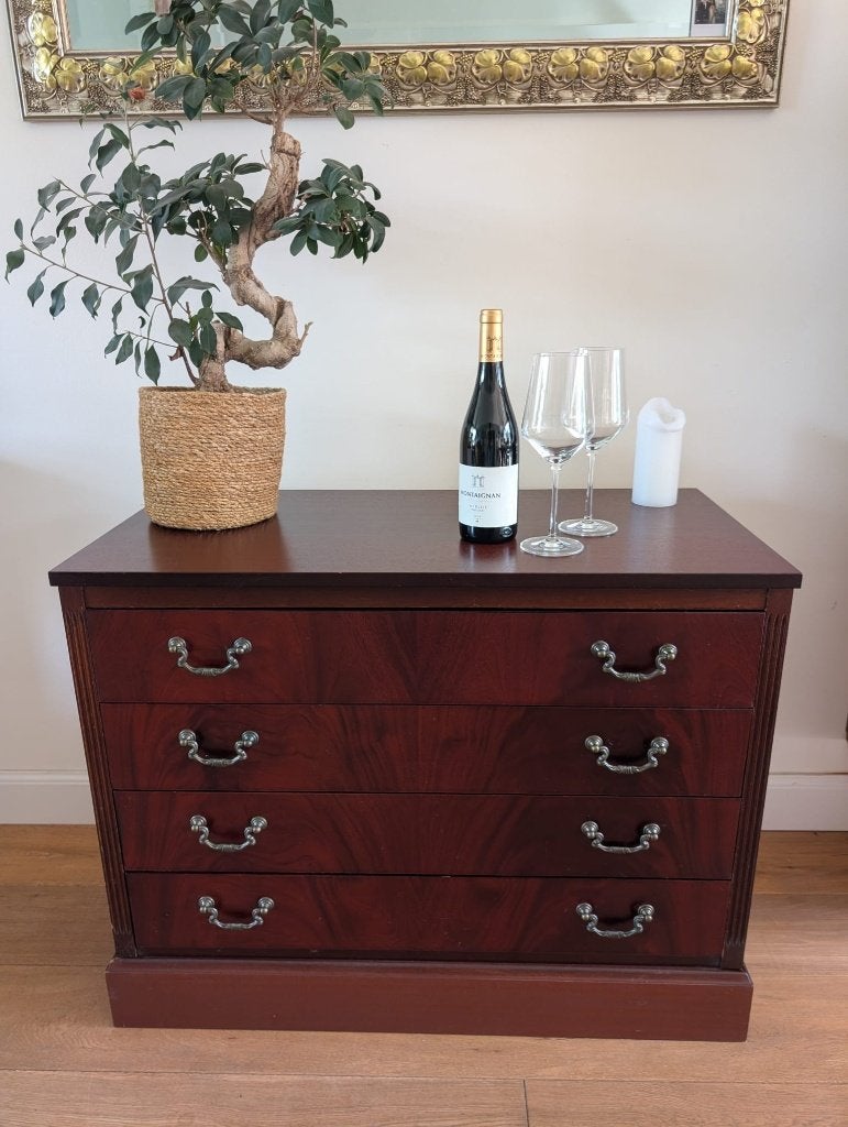 Antiek mahoniehouten dressoir | Ladekast, Antiek en Kunst, Ophalen of Verzenden