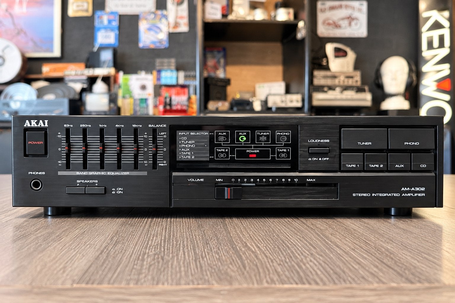Akai AM-A302 • equalizer • serviced • GARANTIE, Overige merken, Ophalen of Verzenden, Zo goed als nieuw, De kempen 18