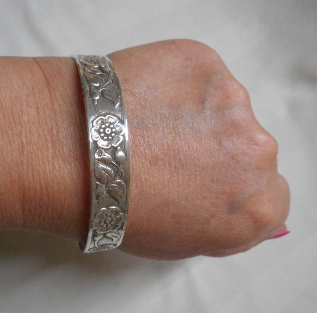 Zilveren Art Nouveau aanschuif armband nr.1548, Sieraden, Tassen en Uiterlijk, Antieke sieraden, Verzenden, Zilver, Armband