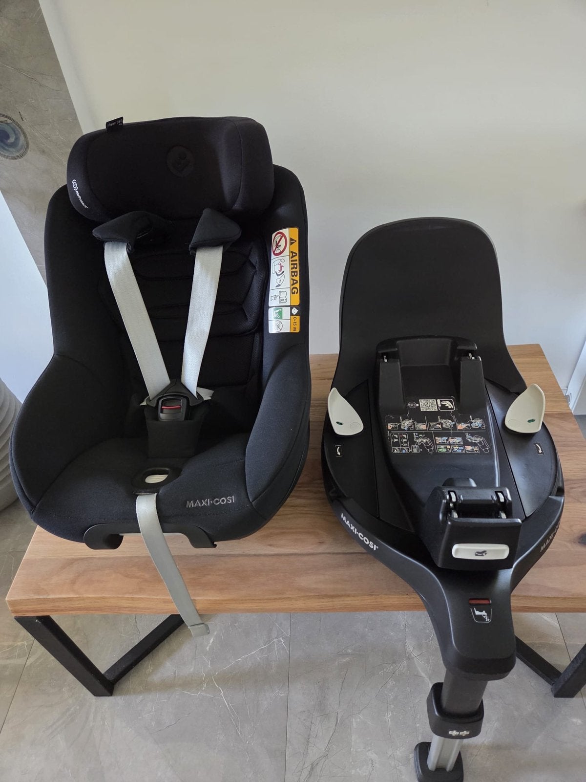 Maxi-Cosi Pearl 360 Pro Autostoel met Isofix Base, Kinderen en Baby's, Autostoeltjes, Ophalen, 0 t/m 18 kg, Verstelbare rugleuning