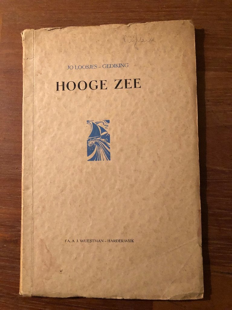 1945 ? Nijkerk?, Harderwijk? Hooge Zee, oorlogsgedichten, Boeken, Verzenden, Jo Loosjes-Gediking, Overige onderwerpen, Tweede Wereldoorlog
