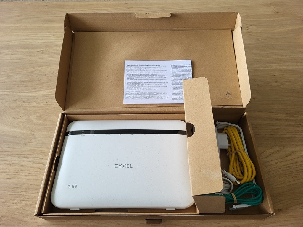 Zyxel T-56 Modem Odido - Dual-Band Wireless AX6000 Nieuw!, Computers en Software, Routers en Modems, Ophalen of Verzenden, Nieuw