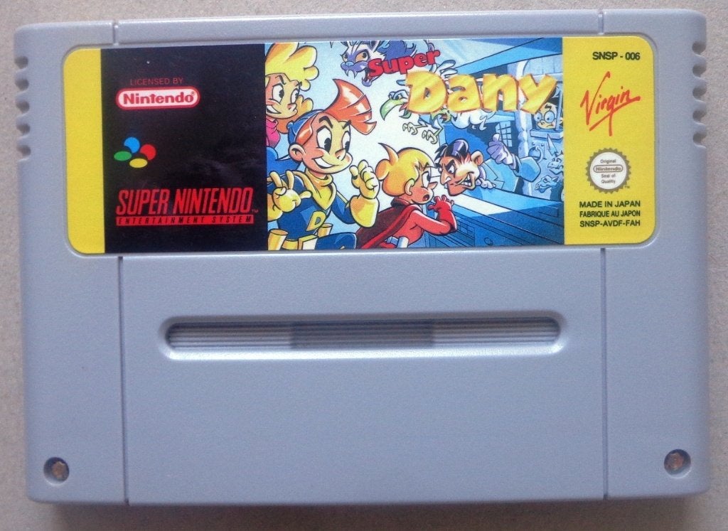 Super Dany voor de Europese Super Nintendo, Gebruikt, 1 speler, Racen en Vliegen, Ophalen of Verzenden