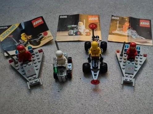 Vintage LEGO Space sets - 4 complete sets, Gebruikt, Lego, Ophalen of Verzenden, Compleet