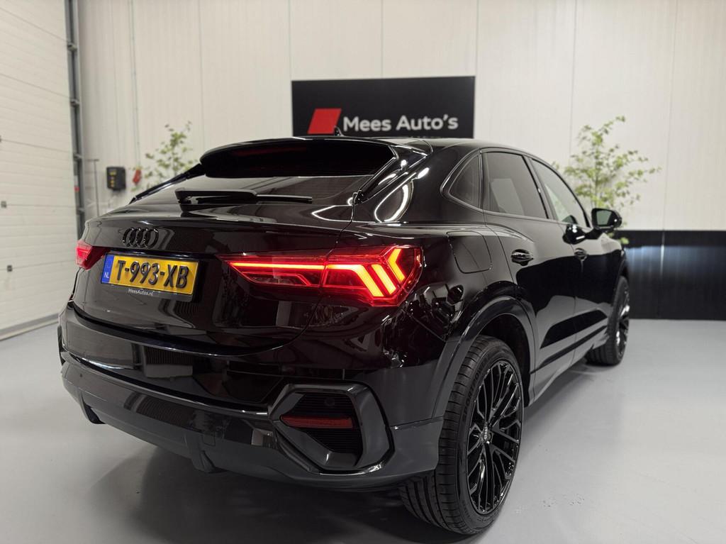 Audi Q3 Sportback 35 TFSI Pro Line|Matrix|20"|S-Tronic|ACC|, 4 cilinders, 1505 kg, Zwart, Bedrijf