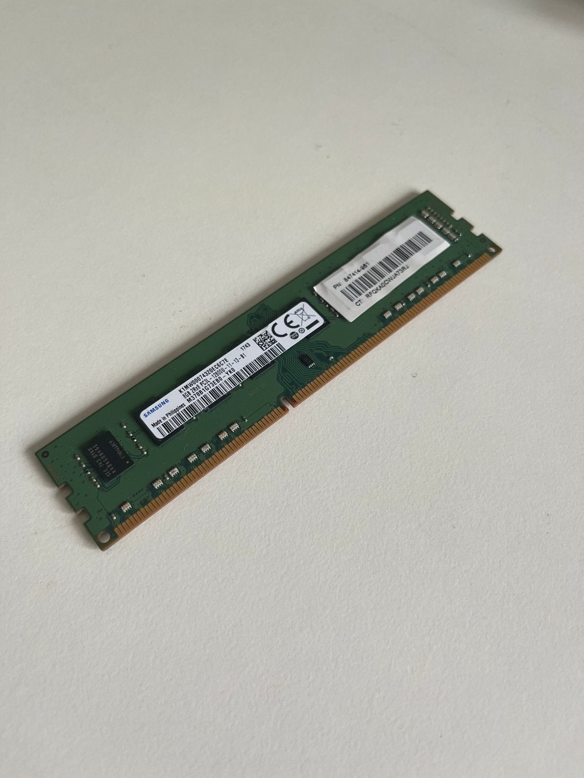 Samsung 8GB DDR3L 1600MHz, Computers en Software, RAM geheugen, 8 GB, DDR3, Ophalen of Verzenden, Zo goed als nieuw