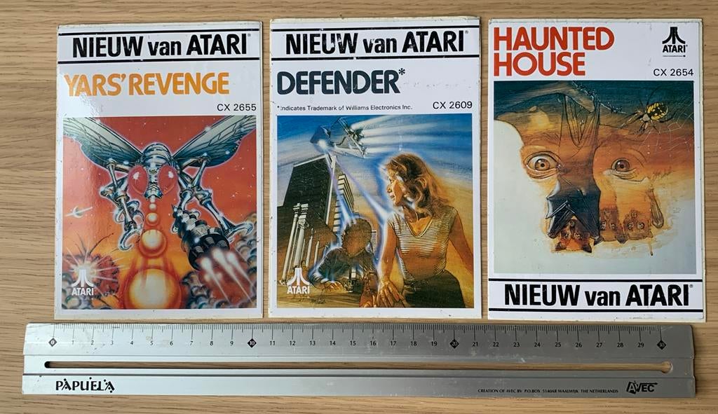 Stickers retro computing Atari 2600 games, Ophalen of Verzenden, Zo goed als nieuw, Overige typen