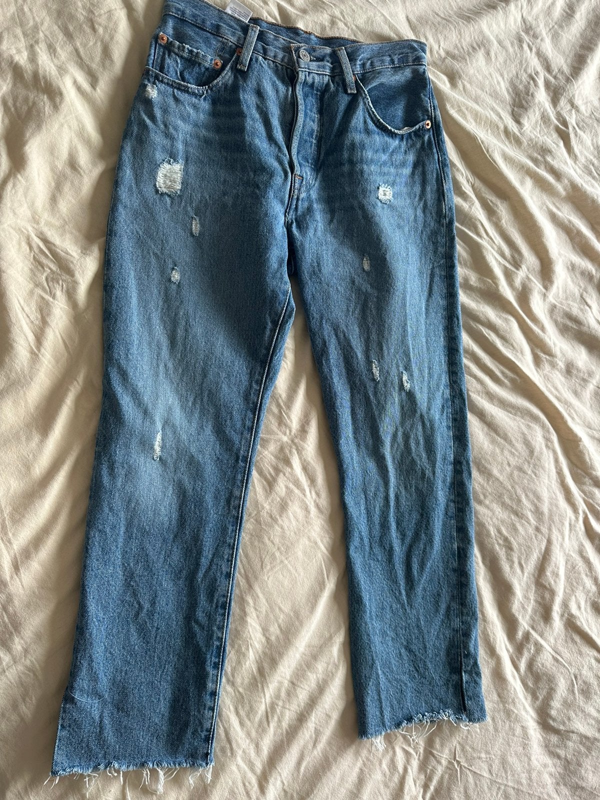 Levis broek 501 w26/L26, Ophalen of Verzenden, Zo goed als nieuw, Blauw, W28 - W29 (confectie 36)