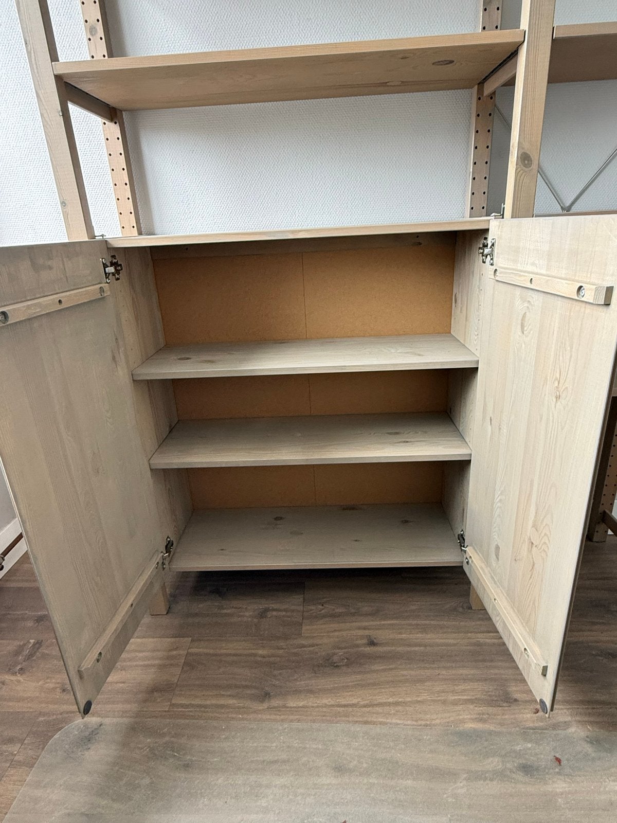 IKEA Ivar Stellingkast Graywash met Kast en Planken, Ophalen, Gebruikt