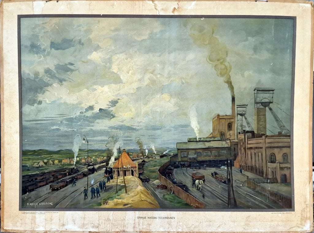 Oranje Nassau kolenmijnen / J.C.H. Heijenbrock, Antiek en Kunst, Ophalen, Geschiedenis