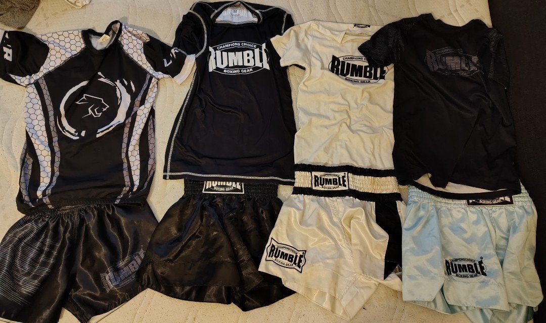 MMA kleren (Rumble Boxing Gear) Bieden, Sport en Fitness, Vechtsporten en Zelfverdediging, Ophalen, Gebruikt, Overige, Maat M