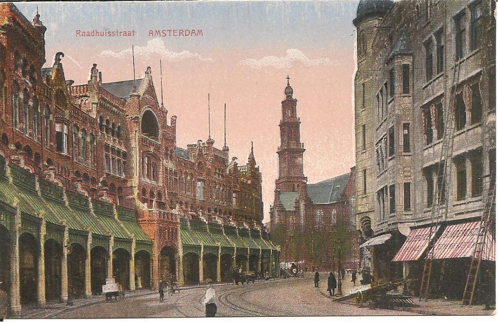 Raadhuisstraat Amsterdam., Verzamelen, Ansichtkaarten | Nederland, Ophalen of Verzenden, 1920 tot 1940, Ongelopen, Noord-Holland