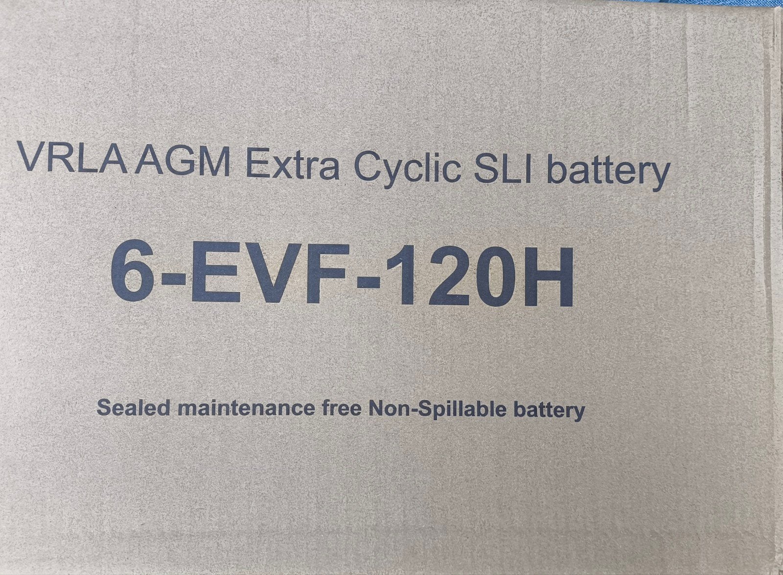 accu 6-EVF-120H VRLA AGM Extra Cyclische SLI Accu 12V 120Ah, Ophalen of Verzenden, Gebruikt
