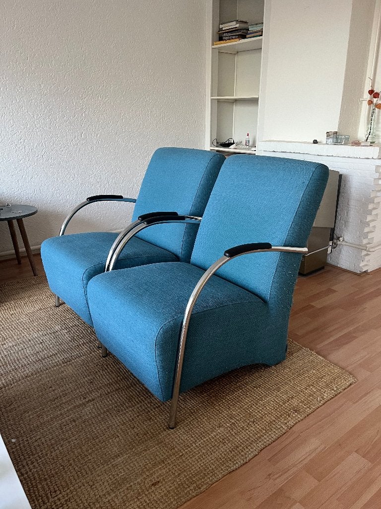 woood fauteuils, Ophalen, Gebruikt, 75 tot 100 cm, Stof