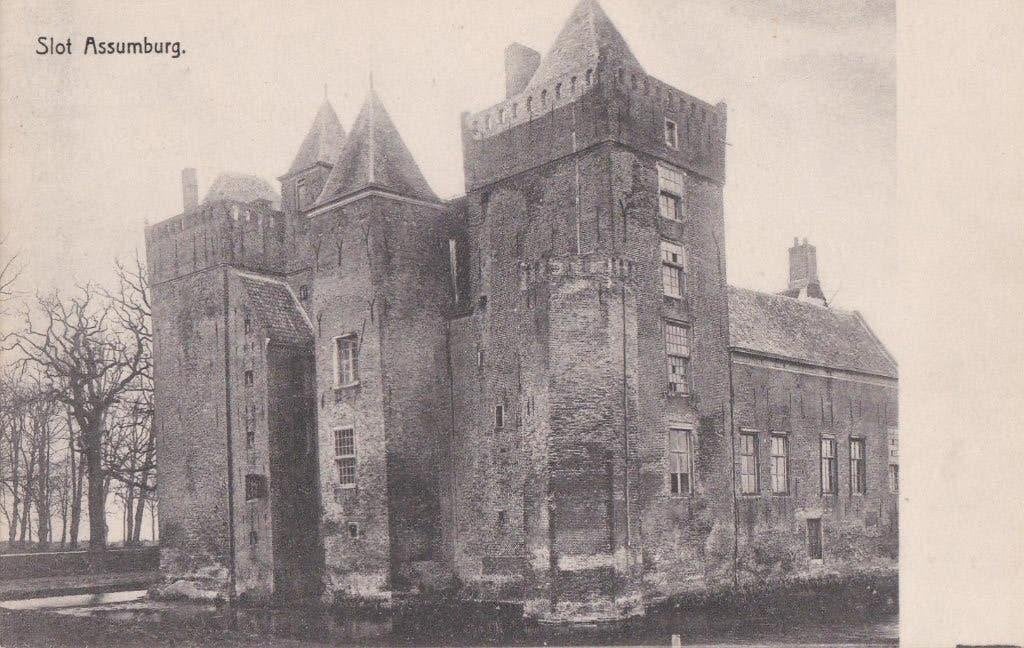 heemskerk  2x slot assumburg  kasteel, Ophalen of Verzenden, Voor 1920, Noord-Brabant