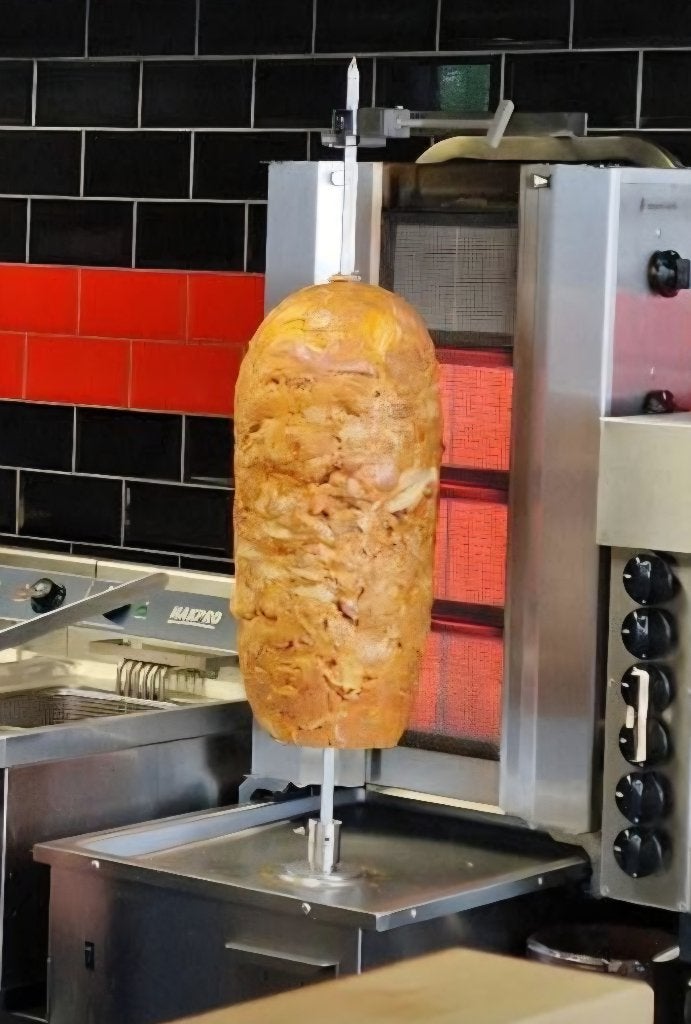 Döner kebab grill, Witgoed en Apparatuur, Ophalen, Zo goed als nieuw, Tafelgrill