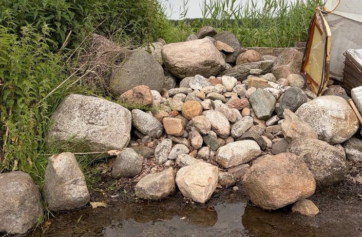 Veldkeien / zwerfkeien in diverse afmetingen, Tuin en Terras, Grind, Keien en Split, Ophalen, Overige materialen, Gebruikt, Kei