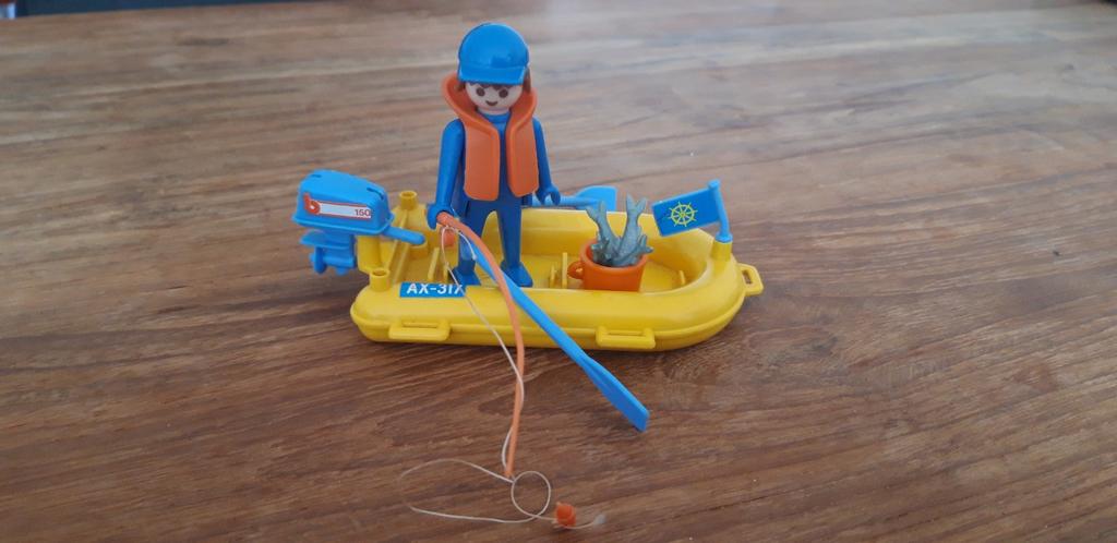 Playmobil nr 3574 visser met boot (vintage), Ophalen of Verzenden, Gebruikt, Complete set