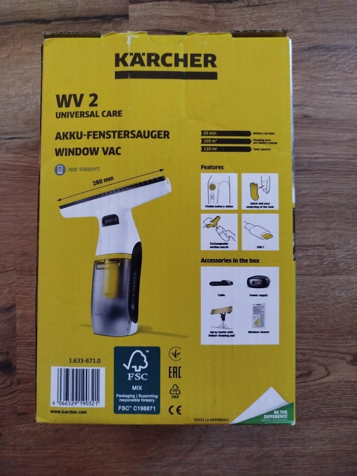 Kärcher Universal Care Accu-raamwisser, Ophalen of Verzenden