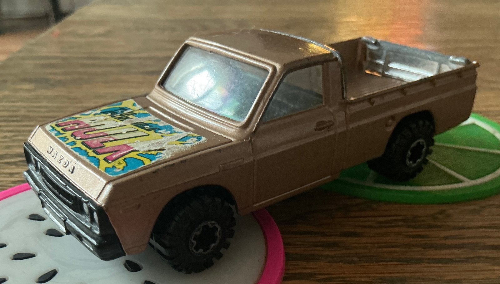 Mazda b1600 Pickup Achterklep kan open Hulk Corgi toys auto, Ophalen of Verzenden, Gebruikt, Auto