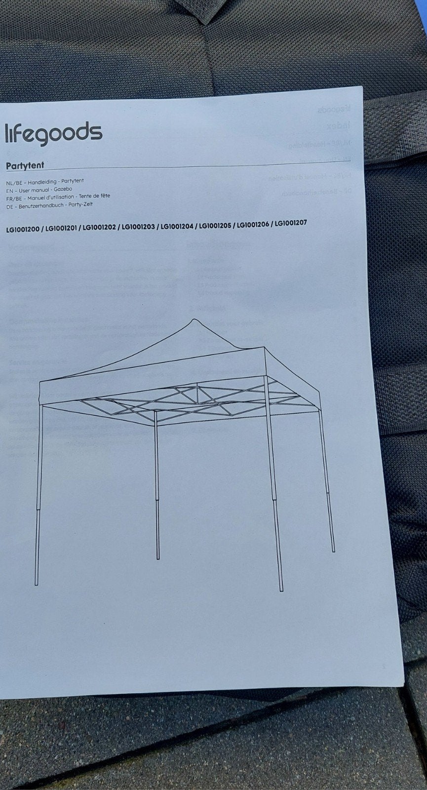 Easy-up tent 3x4,5, Ophalen, Minder dan 5 meter