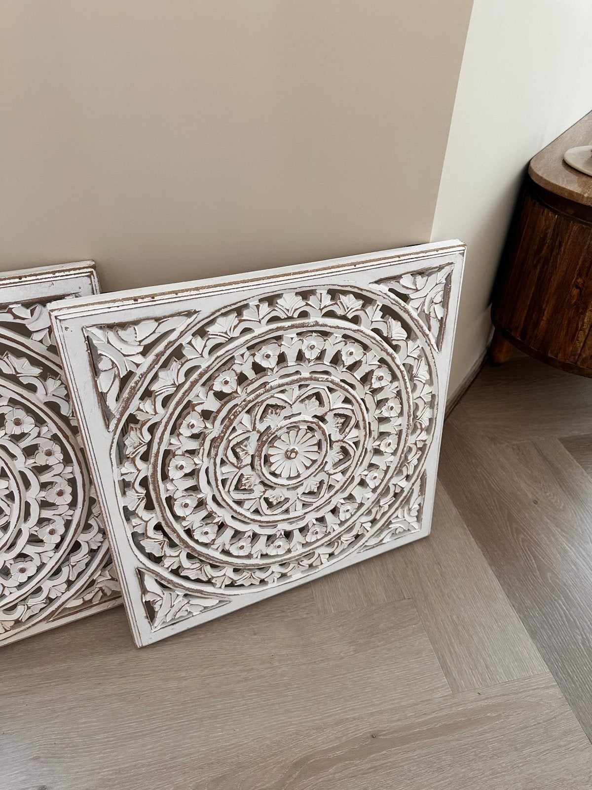 Wanddecoratie Ibiza stijl 2 stuks, Huis en Inrichting, Woonaccessoires | Kamerschermen, Zo goed als nieuw, Ophalen of Verzenden