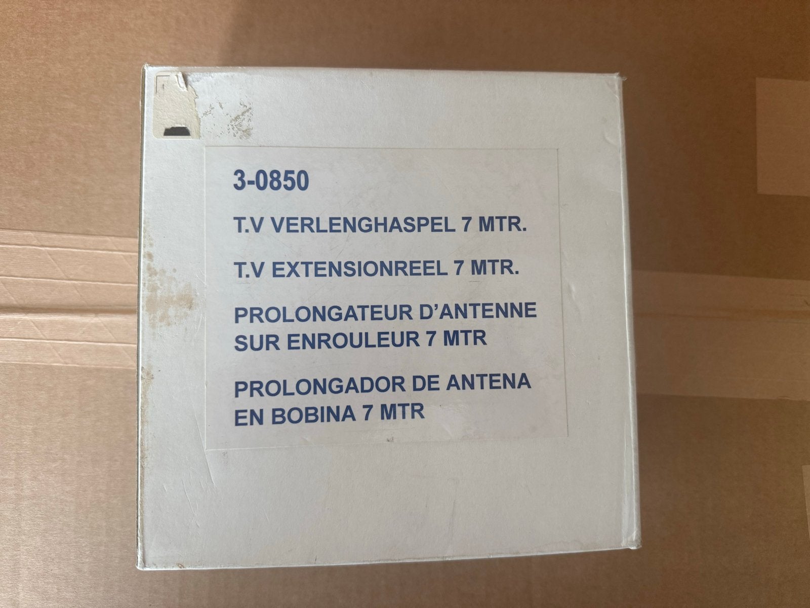 Coax kabelhaspel 7 meter, Audio, Tv en Foto, Audiokabels en Televisiekabels, Gebruikt, Coaxiale kabel, 5 tot 10 meter, Ophalen of Verzenden