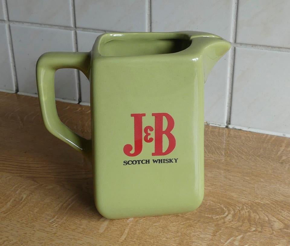 J&B Scotch whisky waterkan olijfgroen whiskykan whiskey, Verzamelen, Ophalen of Verzenden, Gebruikt, Gebruiksvoorwerp