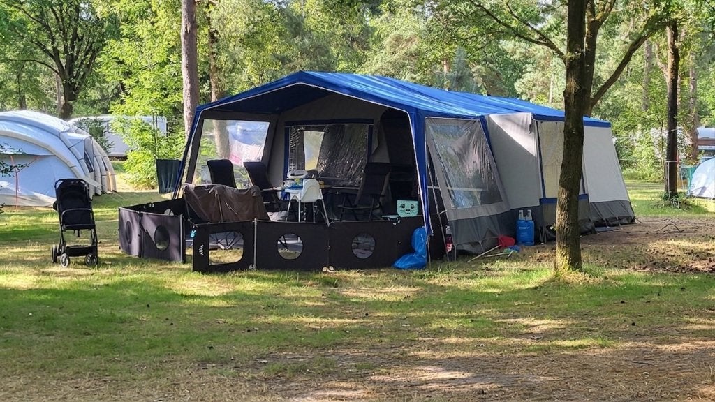 Instap-vouwwagen! Complete Roadmaster Runner S (opgeknapt), Caravans en Kamperen, Vouwwagens, Ophalen, Blauw, Meer dan 6, Overige merken
