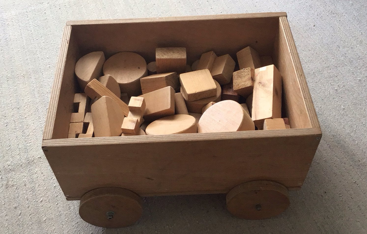 Blokkenwagen, Ophalen, Gebruikt