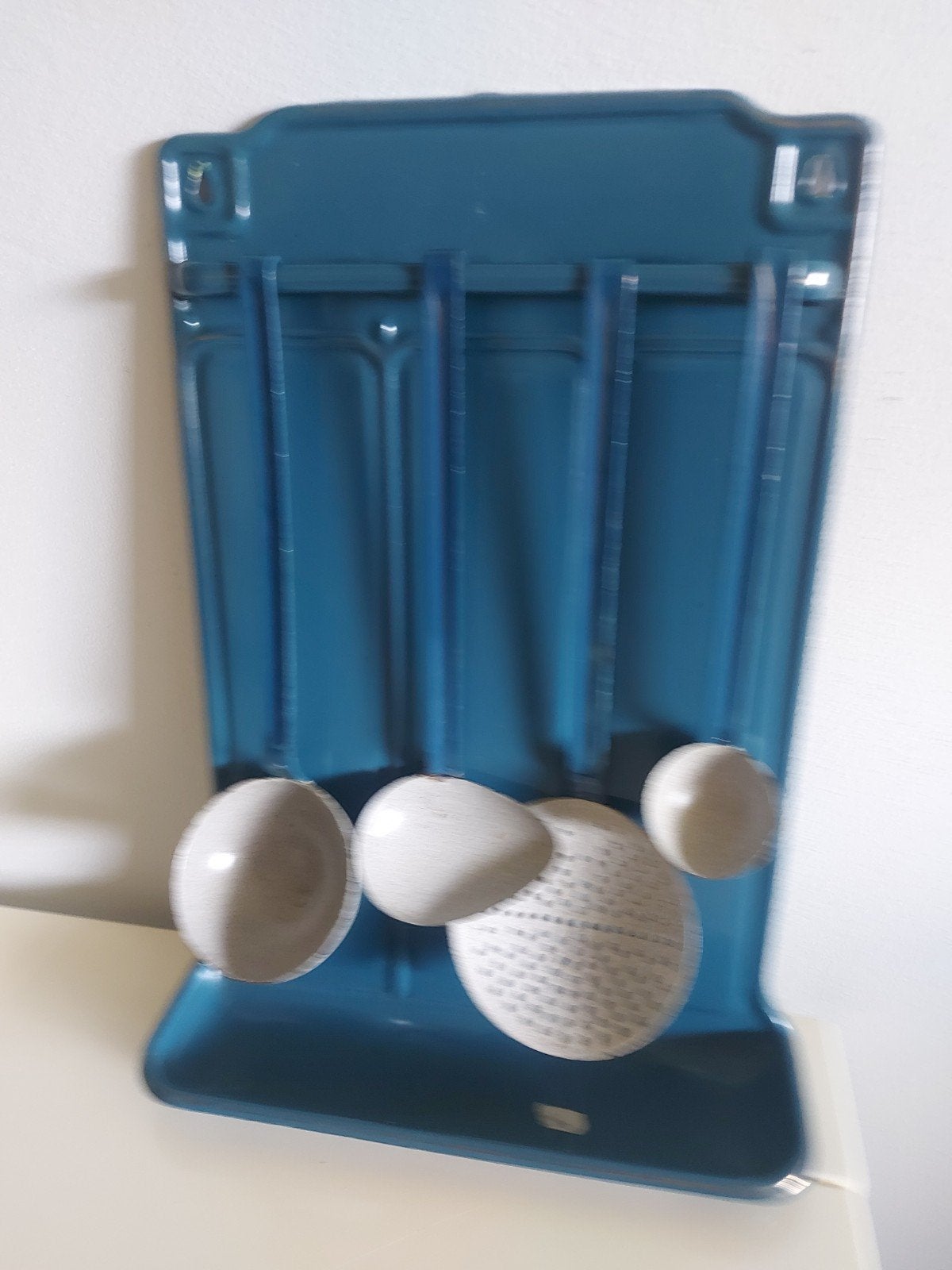 patrol blauw lepelrek met goudbiesjes, Ophalen of Verzenden