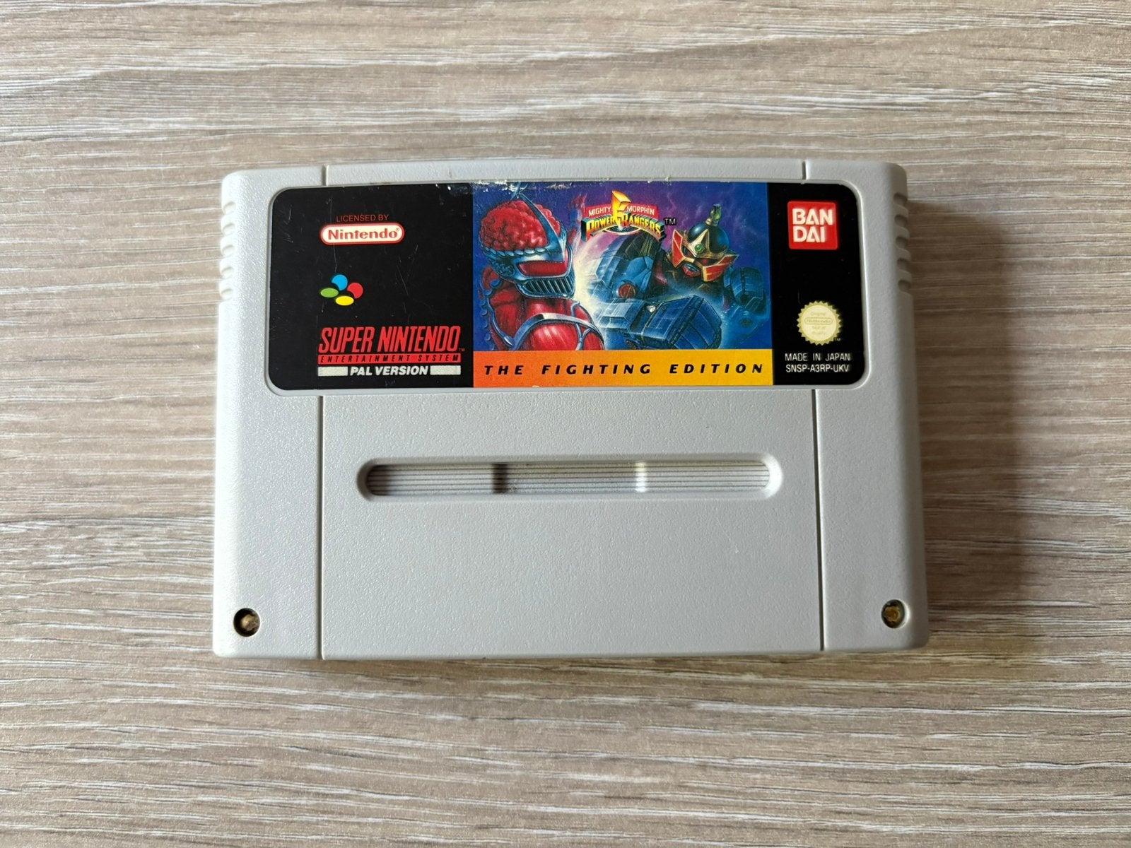 Power Rangers The Fighting Edition voor de Super Nintendo, Spelcomputers en Games, 1 speler, Ophalen of Verzenden, Vanaf 3 jaar