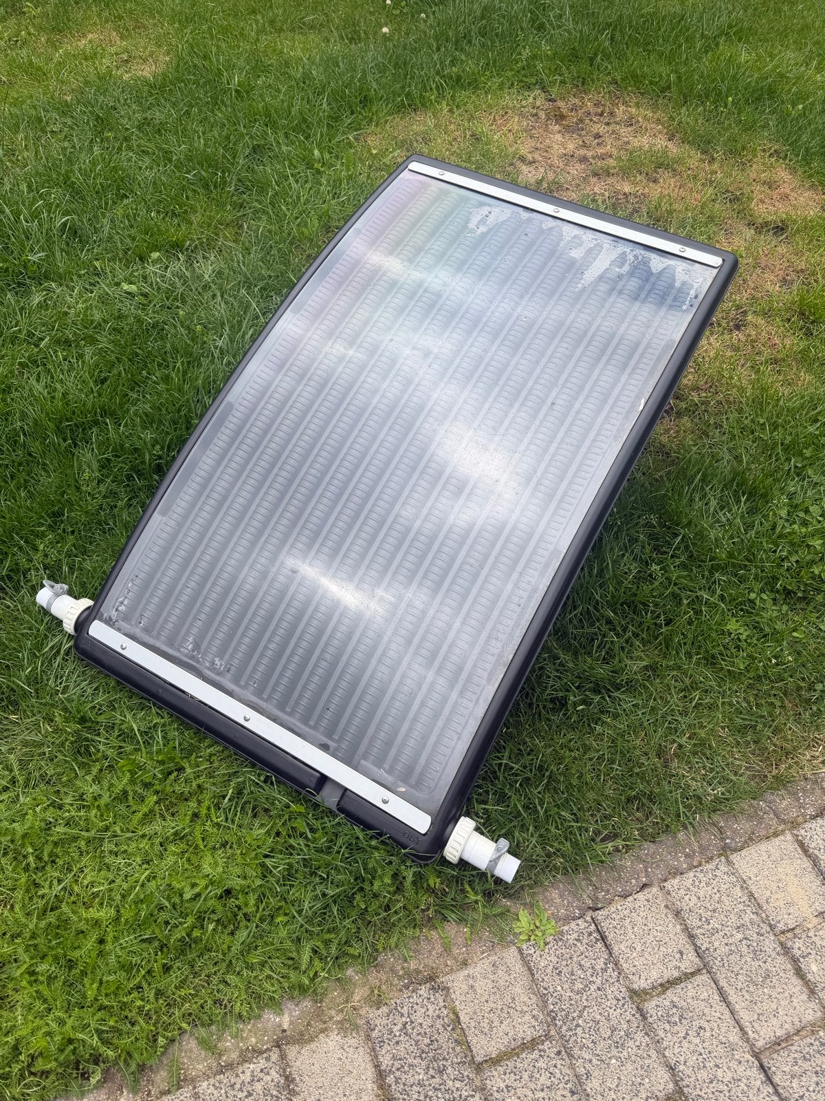 Solar zwembadverwarming set paneel,matten, bypass en slangen, Tuin en Terras, Zwembad-toebehoren, Ophalen, Gebruikt, Verwarming