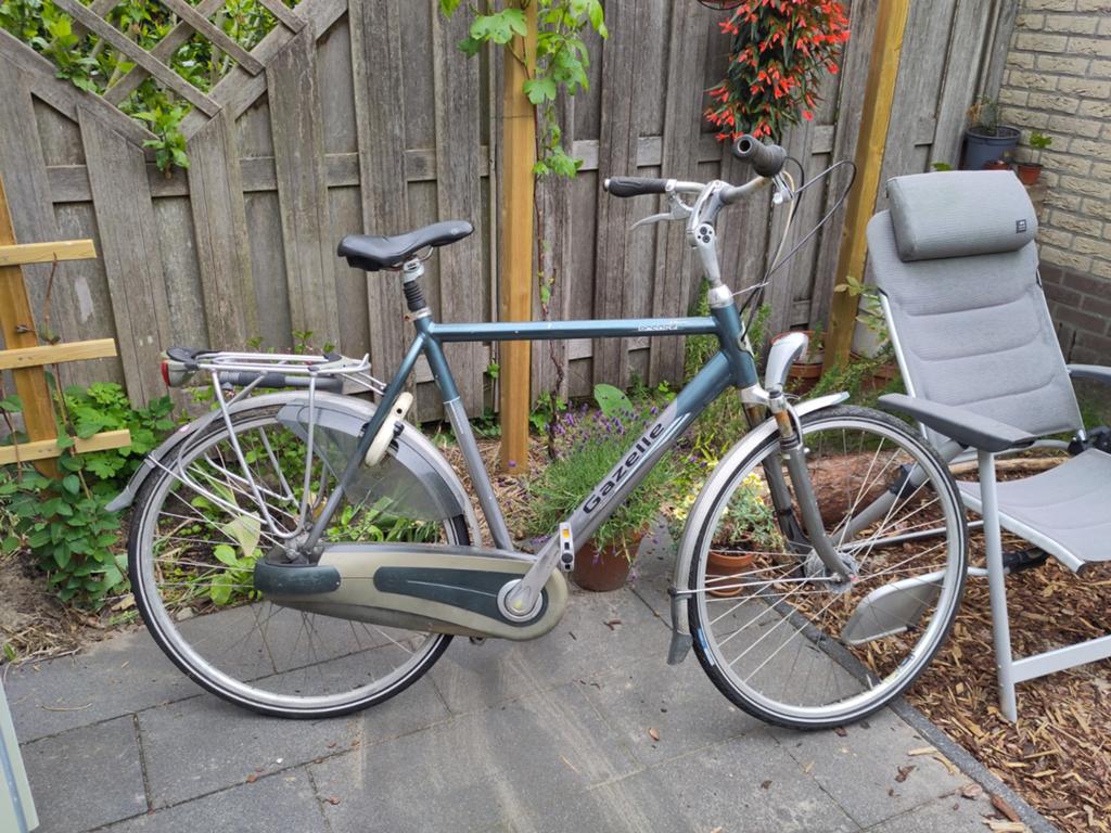 Opknapfiets Gazelle herenfiets, framehoogte 61 cm, Fietsen en Brommers, Fietsen | Heren | Herenfietsen, Ophalen, Gebruikt, Versnellingen