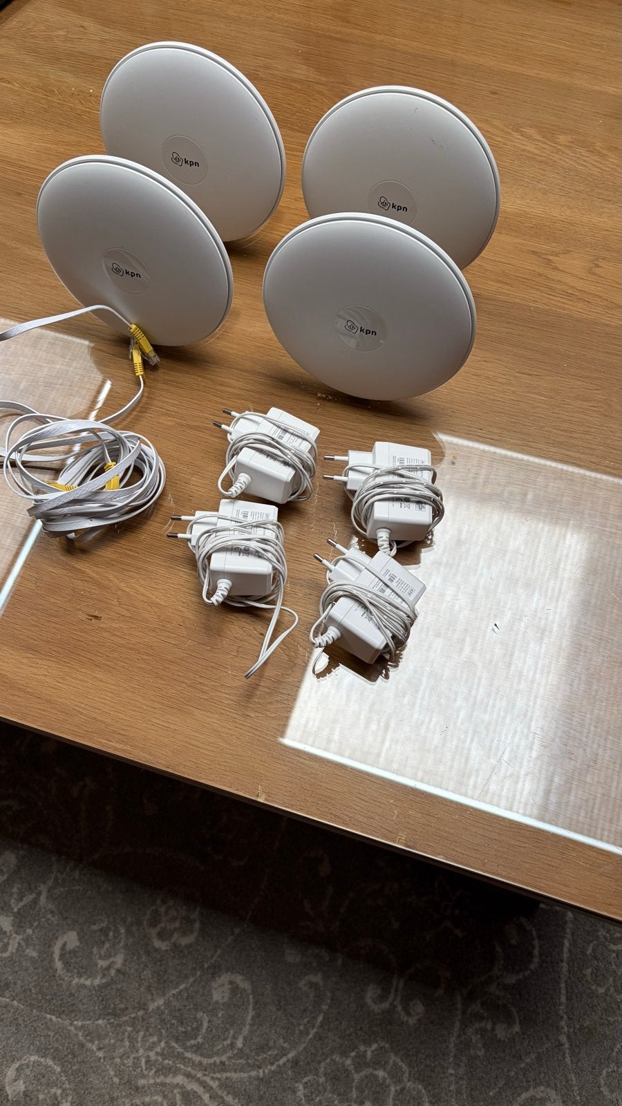 KPN SuperWifi Punten (4 stuks) met adapters, Ophalen, Gebruikt