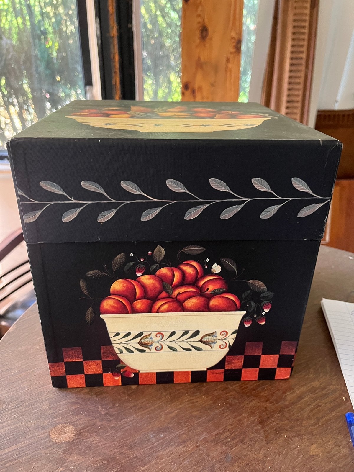 Stevige sier doos/box, Ophalen, Gebruikt